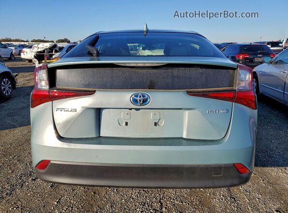 JTDKARFUXL3116023 2020 TOYOTA PRIUS Turquoise Rear view