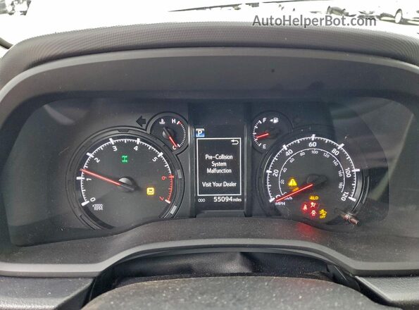 JTEBU5JR5L5833674 2020 TOYOTA 4RUNNER Gray Vista del cuadro de instrumentos