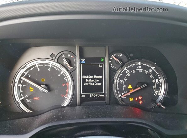 JTEDU5JR6P5294447 2023 TOYOTA LIMITED White Instrument cluster view