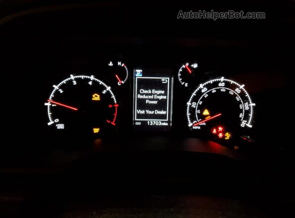 JTEEU5JR9R5306226 2024 TOYOTA 4RUNNER Red Instrument cluster view