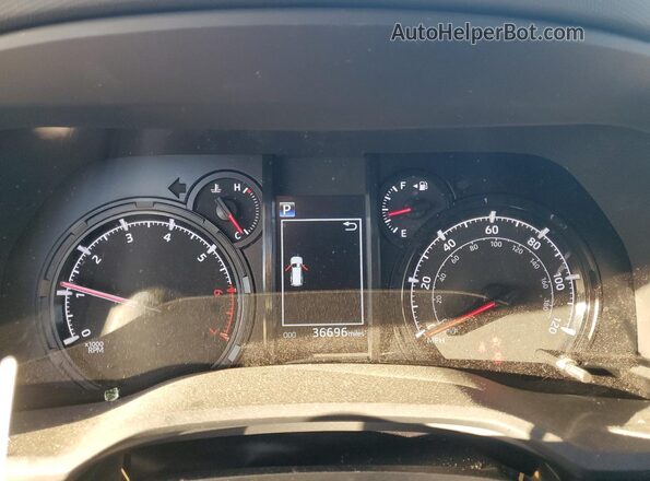 JTEMU5JR9R6233980 2024 TOYOTA 4RUNNER Blue Instrument cluster view