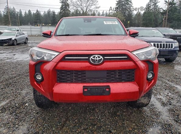 JTENU5JRXM5857189 2021 TOYOTA 4RUNNER Red Vista frontal