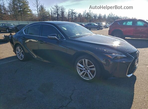 JTHA81F26M5044491 2021 LEXUS IS Black Front right