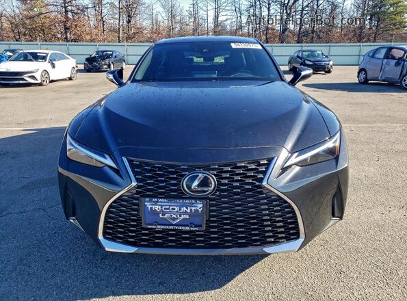 JTHA81F26M5044491 2021 LEXUS IS Black Front view