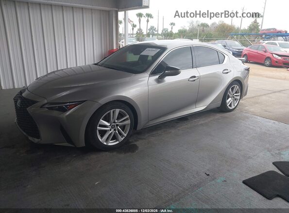 JTHAA1D22M5110025 2021 LEXUS IS 300 Gray წინა მარცხენა ხედი სამი მეოთხედიდან