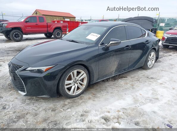 JTHAA1D26M5110125 2021 LEXUS IS 300 Black Vista tres cuartos delantera izquierda