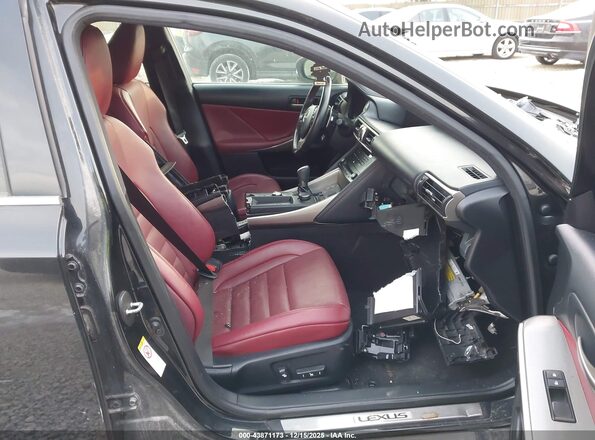 JTHBA1D20J5076618 2018 LEXUS IS 300 Black Widok wnętrza z przodu