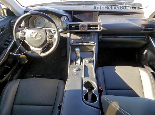 JTHBA1D25K5092847 2019 LEXUS IS Charcoal წინა პანელის ხედი