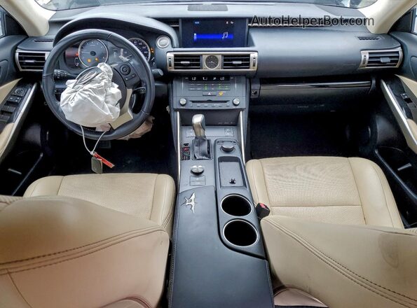 JTHBA1D26G5005237 2016 LEXUS IS White წინა პანელის ხედი