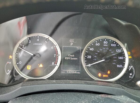 JTHBA1D26G5005237 2016 LEXUS IS White ხელსაწყოთა პანელის ხედი