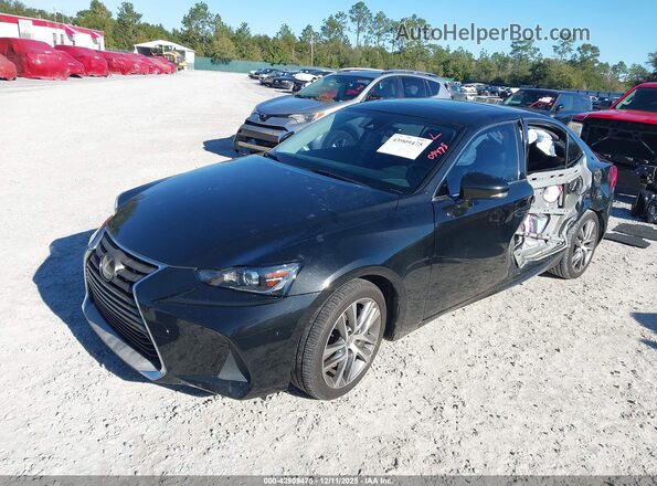 JTHBA1D27K5086726 2019 LEXUS IS 300 Black წინა მარცხენა ხედი სამი მეოთხედიდან