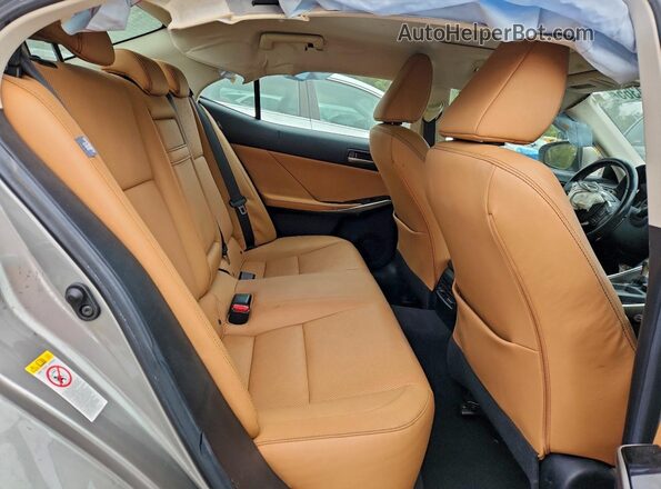 JTHBA1D29J5080246 2018 LEXUS IS Silver Вид задніх сидінь