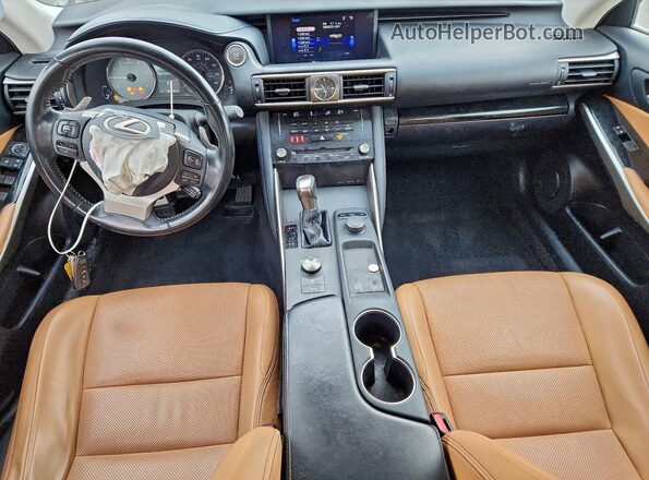 JTHBA1D29J5080246 2018 LEXUS IS Silver Вид панелі приладів