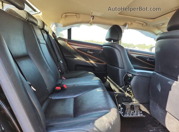 JTHBL5EF0G5142886 2016 LEXUS LS Black უკანა სავარძლების ხედი