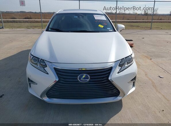 JTHBW1GG2H2154420 2017 LEXUS ES 300H White Instrument cluster view