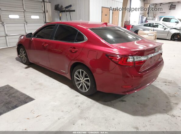 JTHBW1GG6G2113609 2016 LEXUS ES 300H Red უკანა მარცხენა