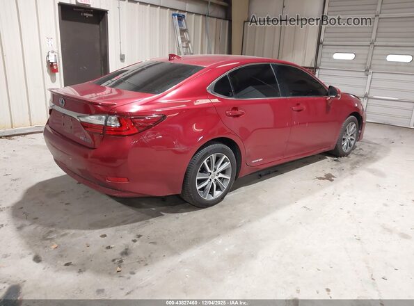 JTHBW1GG6G2113609 2016 LEXUS ES 300H Red უკანა მარჯვენა