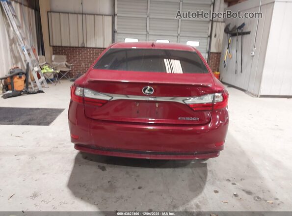 JTHBW1GG6G2113609 2016 LEXUS ES 300H Red 