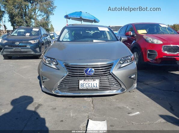 JTHBW1GG7J2194014 2018 LEXUS ES 300H Silver Вид щитка приладів
