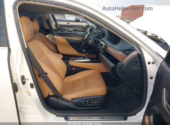 JTHBZ1BL1HA011203 2017 LEXUS GS 350 White Widok wnętrza z przodu