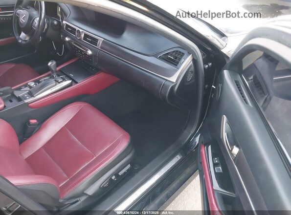 JTHBZ1BL5HA009065 2017 LEXUS GS 350 Black Widok wnętrza z przodu