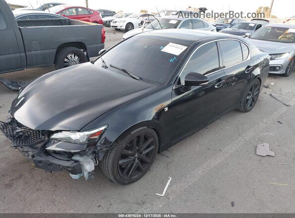 JTHBZ1BL5HA009065 2017 LEXUS GS 350 Black Przód lewy