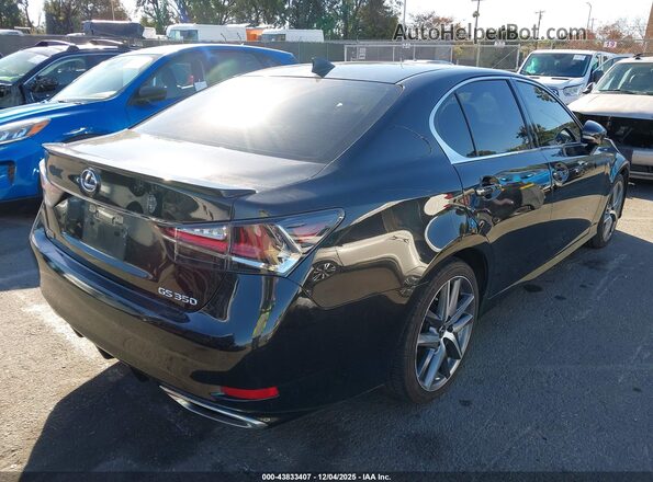 JTHBZ1BL8JA015089 2018 LEXUS GS 350 Black Задня права чверть