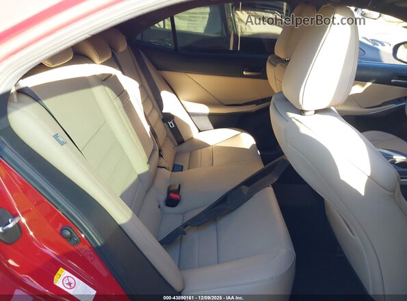 JTHBZ1D27K5034280 2019 LEXUS IS 350 Red VIN კოდის სტიკერის ხედი