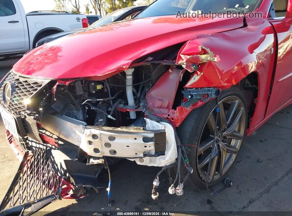 JTHBZ1D27K5034280 2019 LEXUS IS 350 Red წინა ხედი