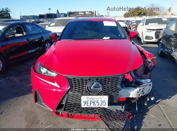 JTHBZ1D27K5034280 2019 LEXUS IS 350 Red უკანა სალონის ხედი