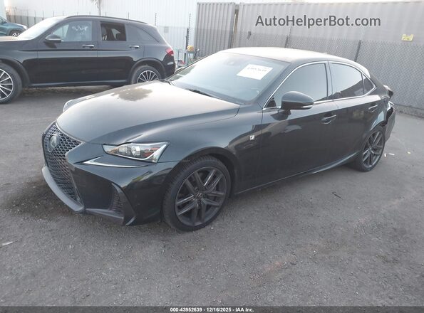 JTHBZ1D2XJ5033199 2018 LEXUS IS 350 Black წინა მარცხენა ხედი სამი მეოთხედიდან