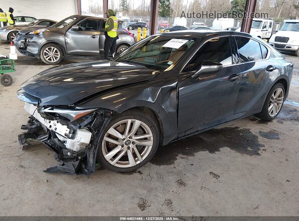 JTHC81F24M5046572 2021 LEXUS IS 300 Gray Առջևի ձախ երեք քառորդ տեսարան