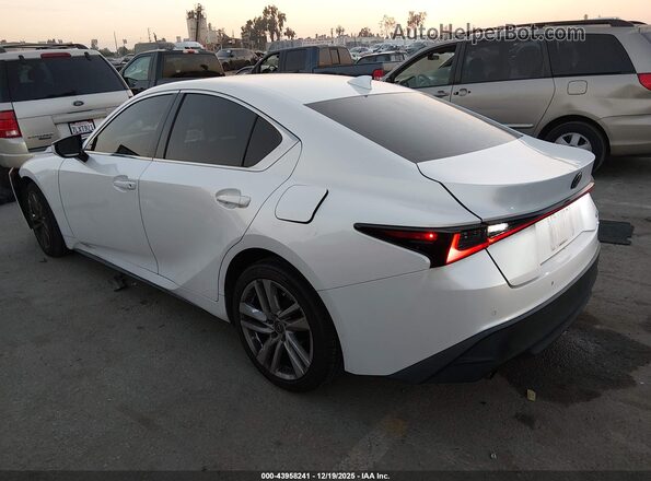 JTHC81F28M5046705 2021 LEXUS IS 300 White Rear left