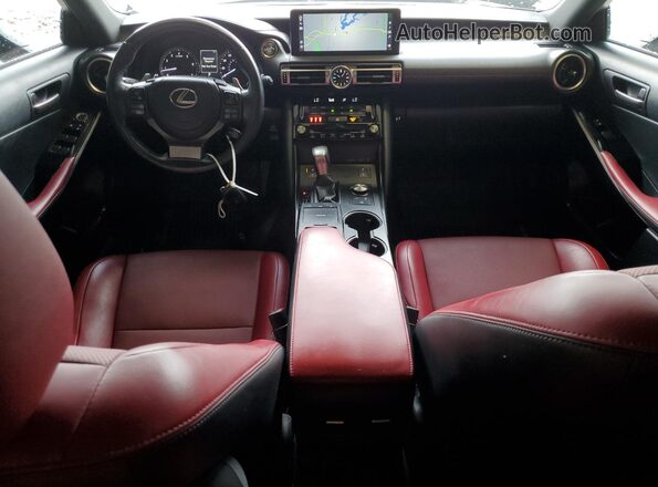 JTHC81F28M5047370 2021 LEXUS IS Silver Առջևի վահանակի տեսք