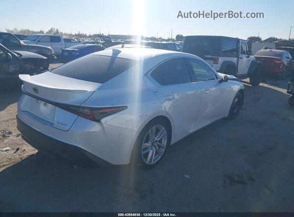 JTHCA1D21M5117413 2021 LEXUS IS 300 Белый Задняя правая четверть