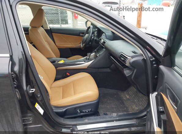 JTHCM1D24H5017478 2017 LEXUS IS 300 Black Widok wnętrza z przodu