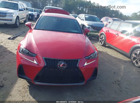 JTHCM1D27H5015367 2017 LEXUS IS 300 Red Widok zestawu wskaźników