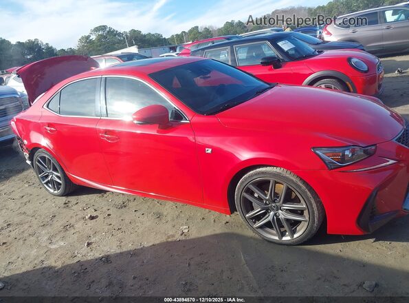 JTHCM1D27H5015367 2017 LEXUS IS 300 Red Widok wnętrza z tyłu