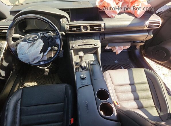 JTHCM1D28G5006997 2016 LEXUS IS Black Առջևի վահանակի տեսք