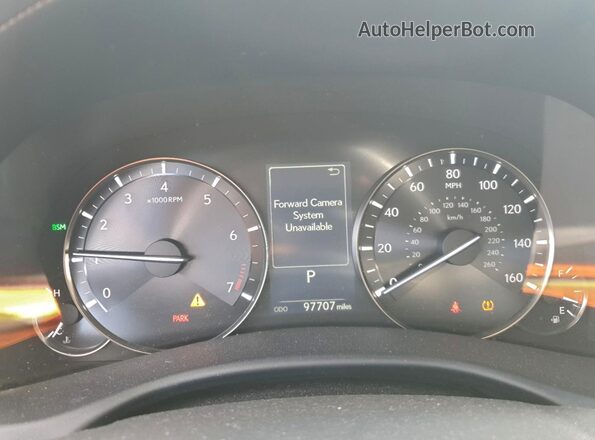 JTHCZ1BL3KA011991 2019 LEXUS GS Blue Вид щитка приладів