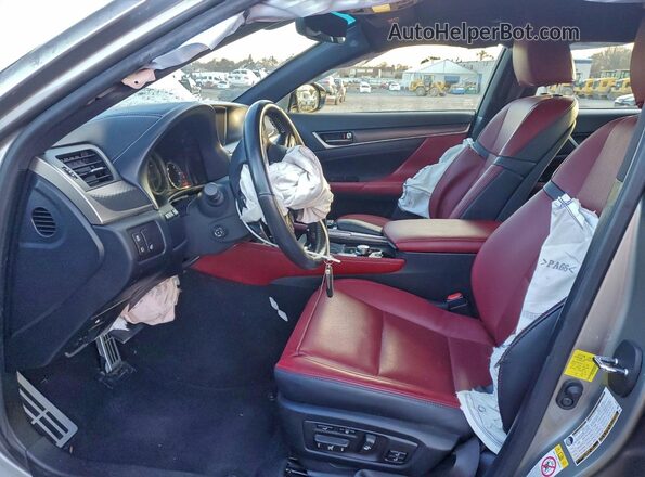 JTHCZ1BL4KA010574 2019 LEXUS GS Gray წინა სალონის ხედი