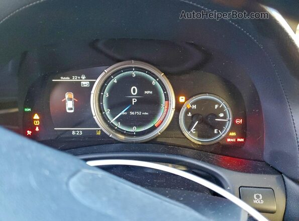 JTHCZ1BL4KA010574 2019 LEXUS GS Gray ხელსაწყოთა პანელის ხედი