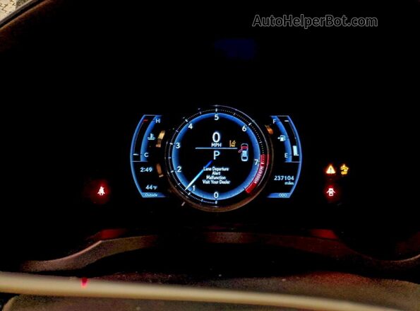 JTHCZ1D22J5015154 2018 LEXUS IS Black Instrument cluster view