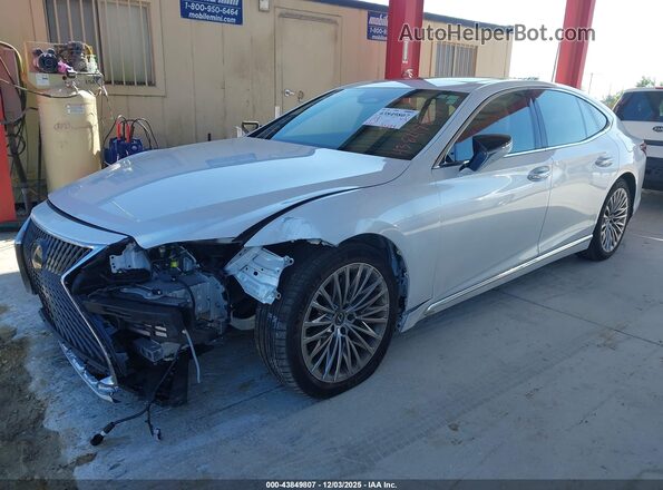 JTHD51FF2R5020463 2024 LEXUS LS 500 White წინა მარცხენა ხედი სამი მეოთხედიდან