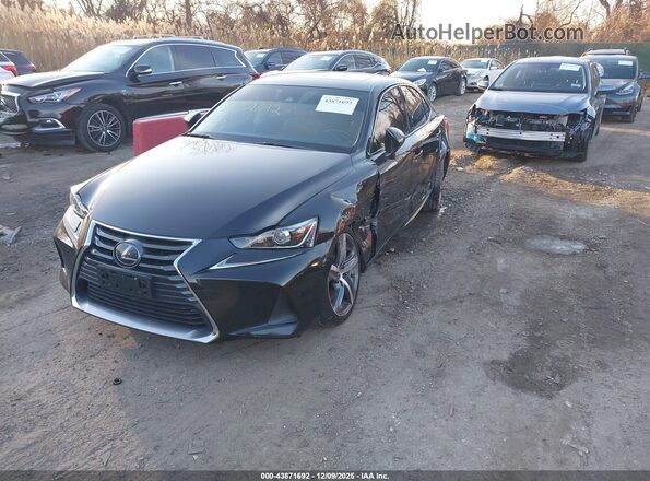 JTHD81F23L5040359 2020 LEXUS IS 300 Black Առջևի ձախ երեք քառորդ տեսարան