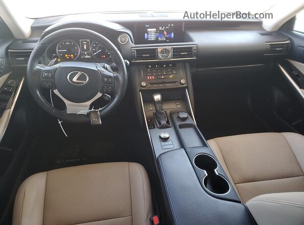 JTHDA1D21L5107063 2020 LEXUS IS White Dashboard view