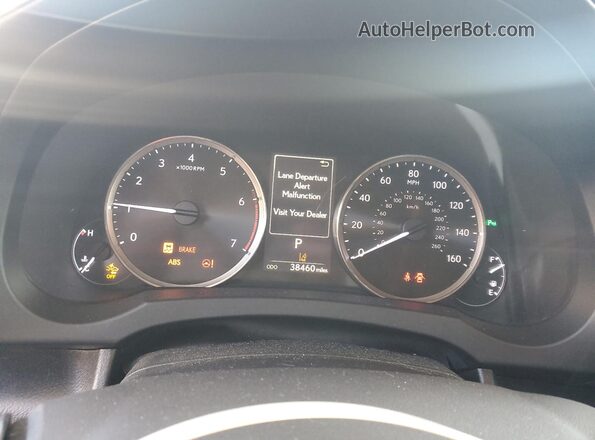 JTHDA1D21L5107063 2020 LEXUS IS White Instrument cluster view