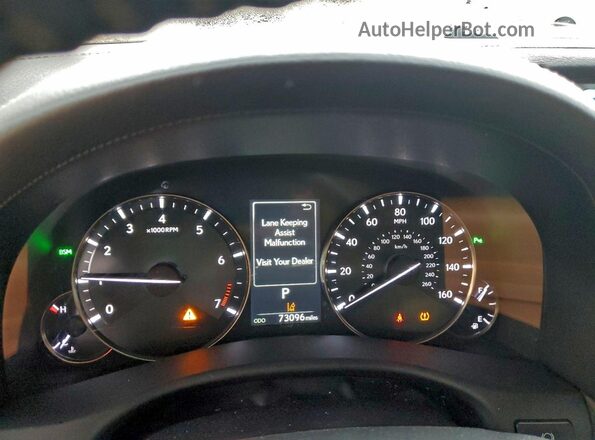 JTHFZ1CLXLA012696 2020 LEXUS GS White Вид щитка приладів