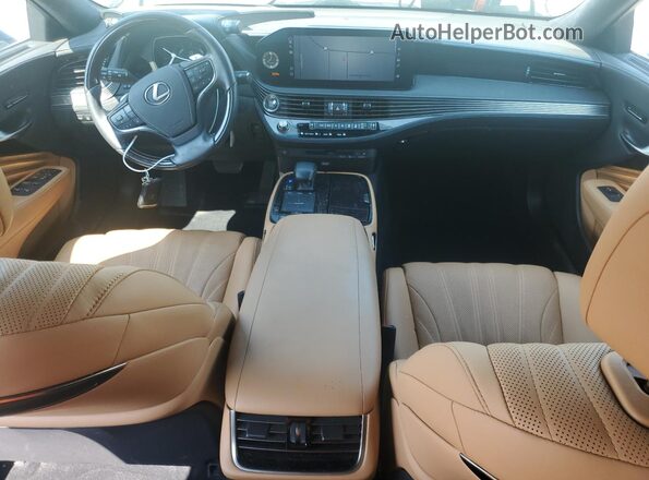 JTHG5LFF9M5014113 2021 LEXUS LS White Առջևի վահանակի տեսք