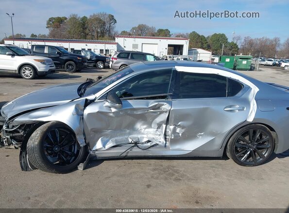 JTHGZ1B20M5039445 2021 LEXUS IS 350 Silver უკანა სალონის ხედი